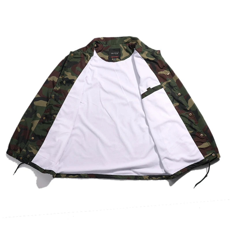 Lightweight Fashion Mens Nylon Windbreaker Jackets Trainning Casual Sportswear Outwear Outdoor Coaches Jacket for Men