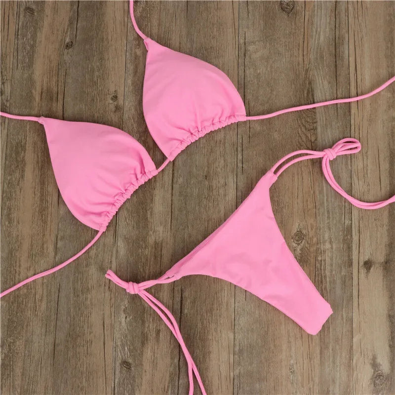 Solid Color Bikini