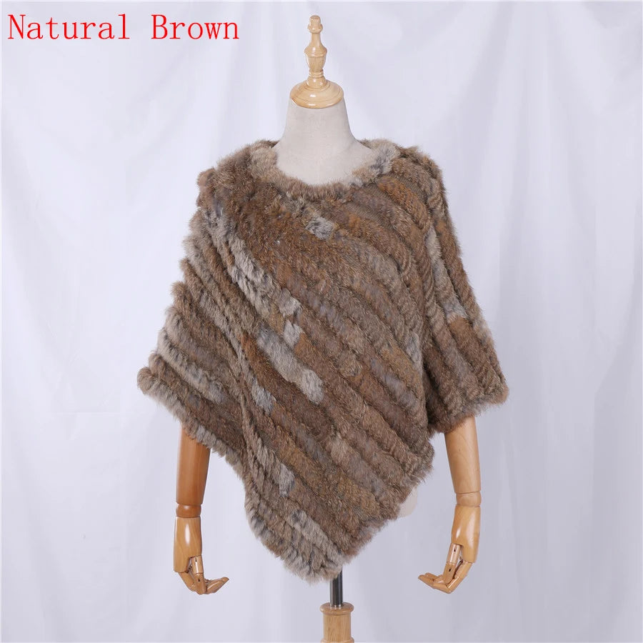 Textured Pointed Hem Poncho for Layering over Outfits