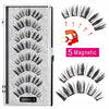 4 pairs 5 Magnet Magnetic False Eyelashes 3D Lasting Magnetic Eyelashes Natural Artificial Mink lashes Faux Cils Magnetique