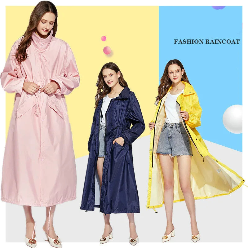 Long Hooded Front Opening Jacket for Layering over Outfits