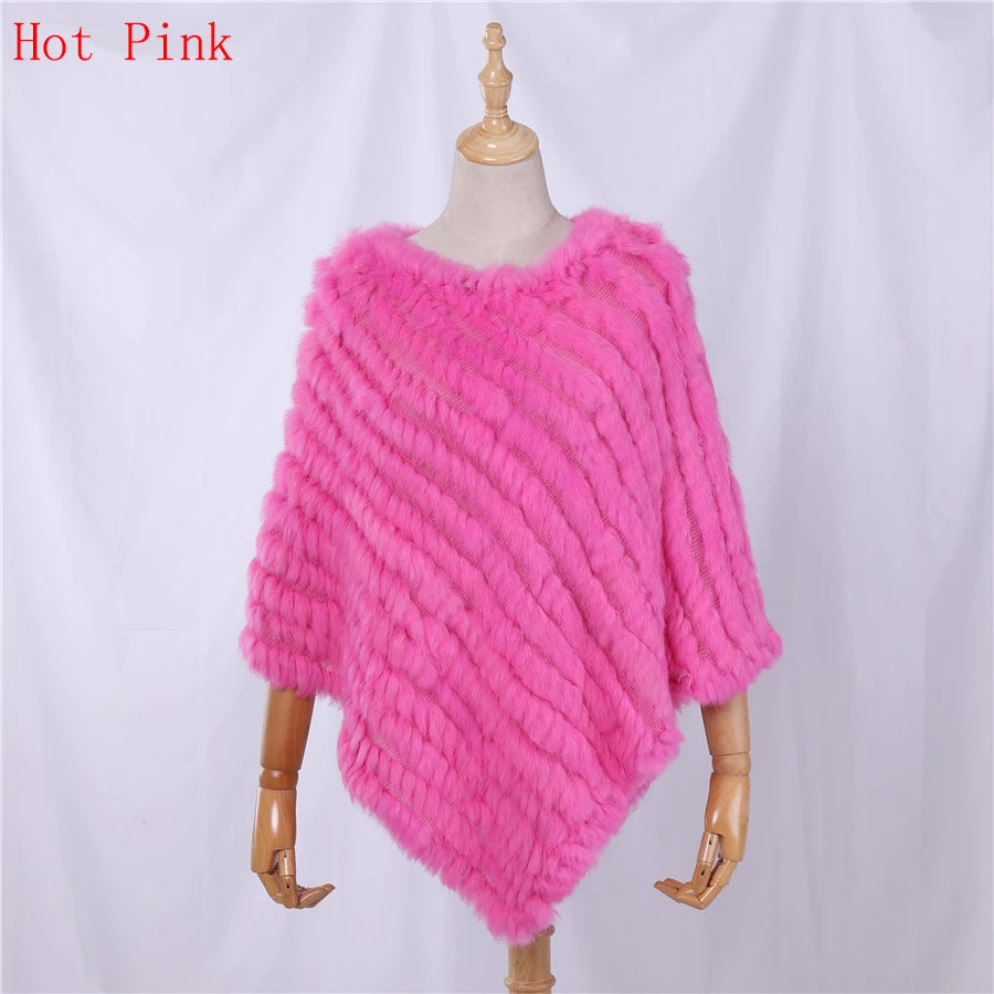 Textured Pointed Hem Poncho for Layering over Outfits