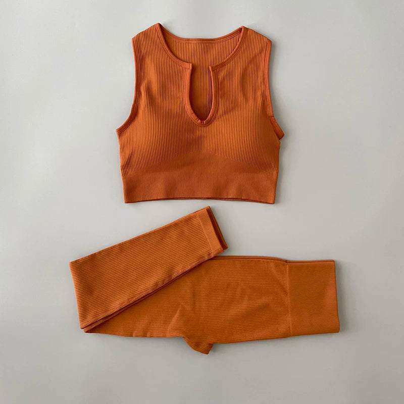 Women's Bra And Variable Bottoms Yoga Set For Workout Outfits