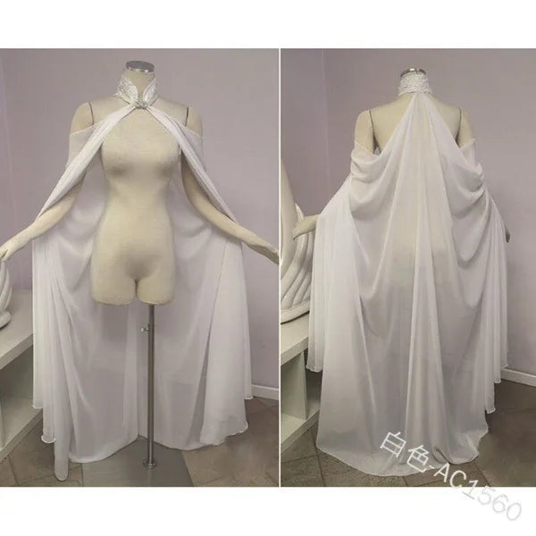 Long Hooded Velvet Cape for Layering over Outfits