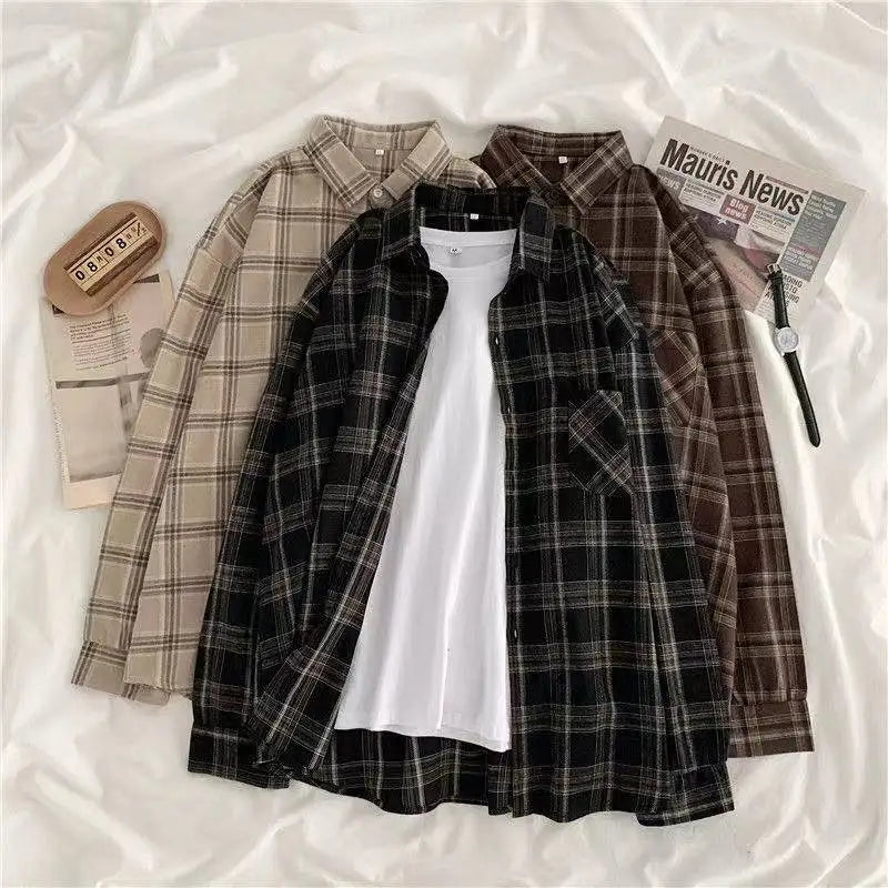 Women's Checked Long Sleeve Shirt