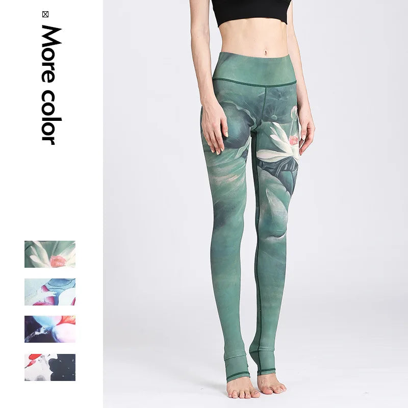 Women's Printed High-Waist Workout Leggings