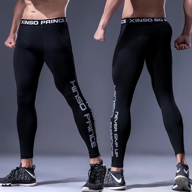 Men's Fitted Training Leggings for Gym and Running