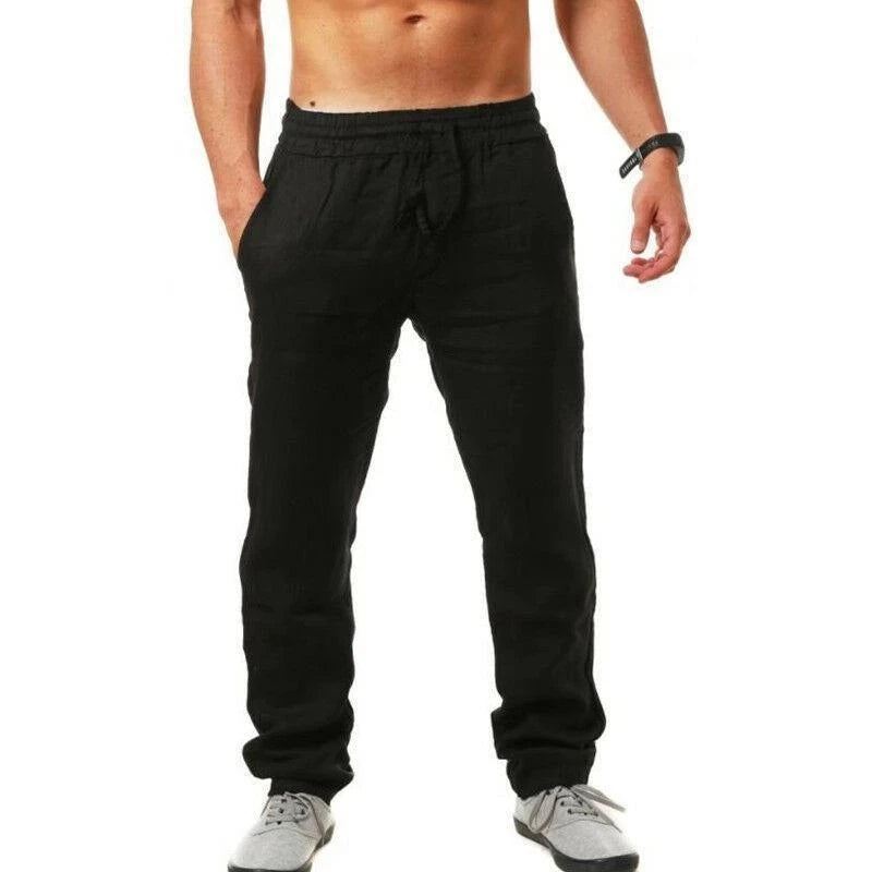 Men's Elastic Waist Casual Pants For Everyday Wear