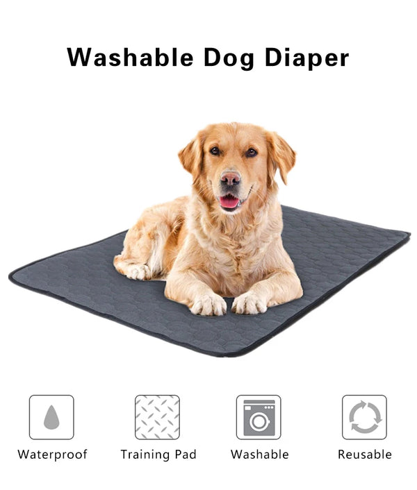 Reusable Pet Diaper Mat for Dogs Training Pee Pads Washable Dog Bed Mats Fast Absorbing Puppy Urine Pad Rug Dog Supplies