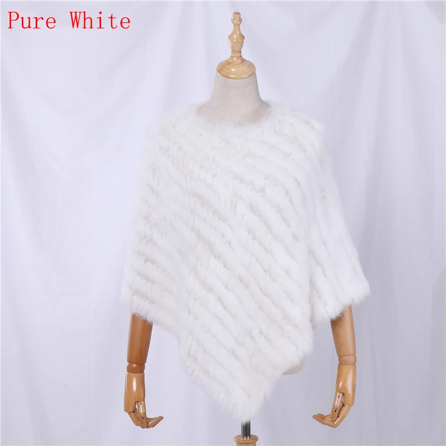 Textured Pointed Hem Poncho for Layering over Outfits