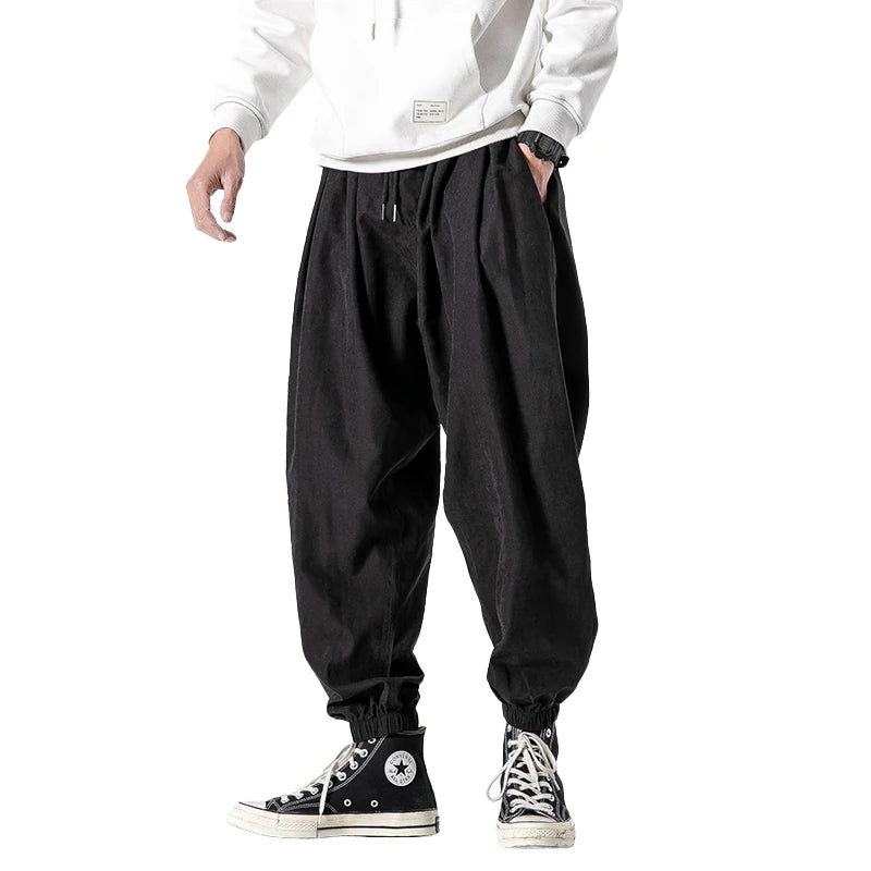 Full Length Loose Fit Casual Streetwear Drawstring Pants