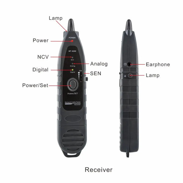 NF-8209 RJ45 Cable Tracker POE network Wire Checker cable tester Test Network Tool Scan Cable Wiremap utp Tester