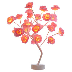 LED Table Lamp Lights Rose Flower Tree USB /Battery Night Lights Home Decoration Bonsai Christmas Lights Wedding Bedroom Decor