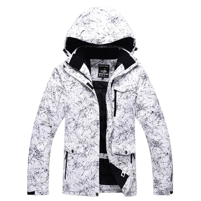 Hooded Ski Jacket and Pants Clothing Set with Style Options