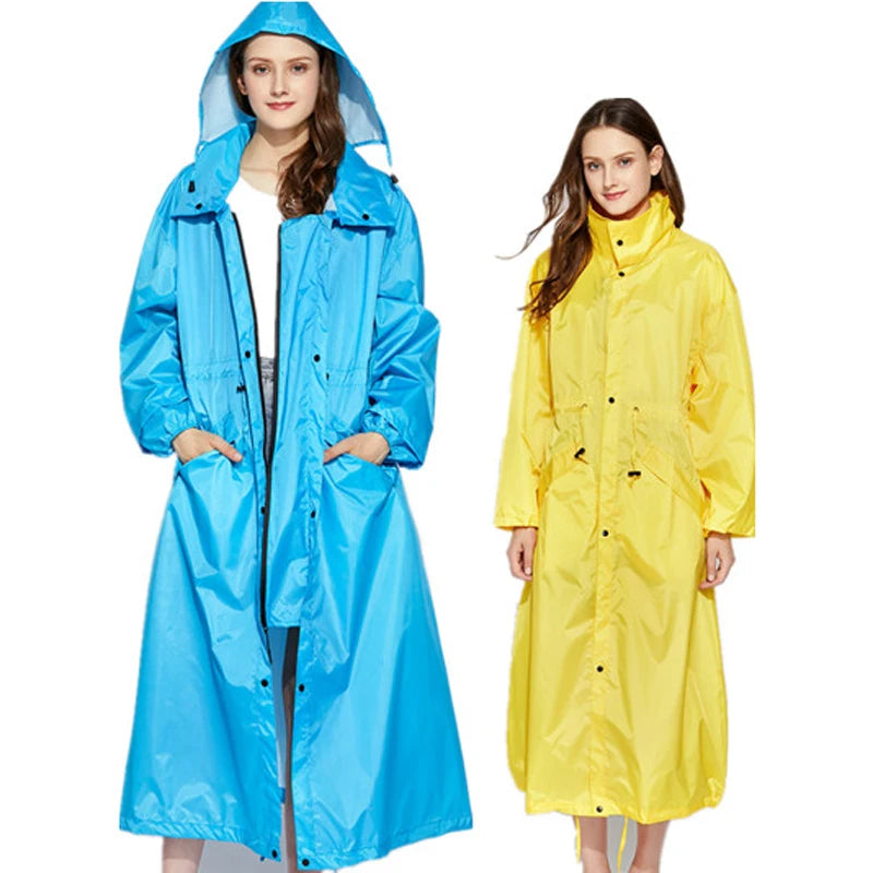 Long Hooded Front Opening Jacket for Layering over Outfits