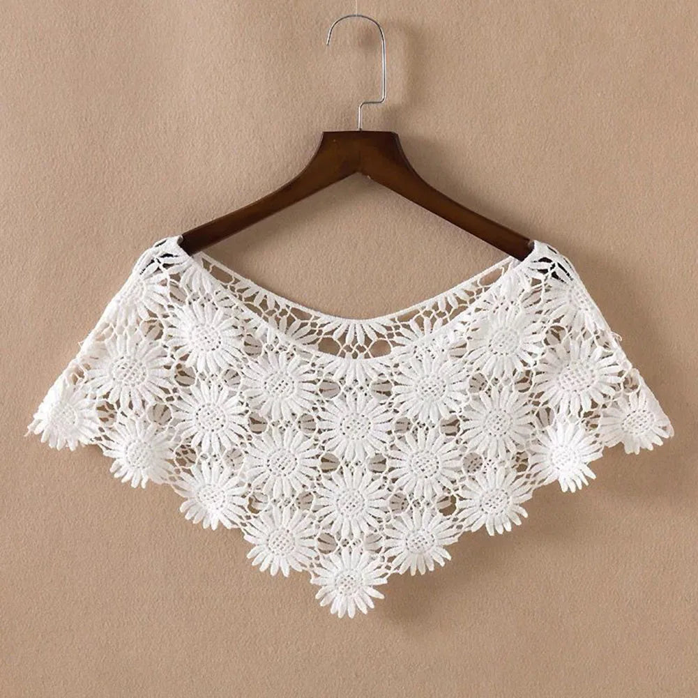 Crochet Lace Capelet for Layering over Dresses and Tops