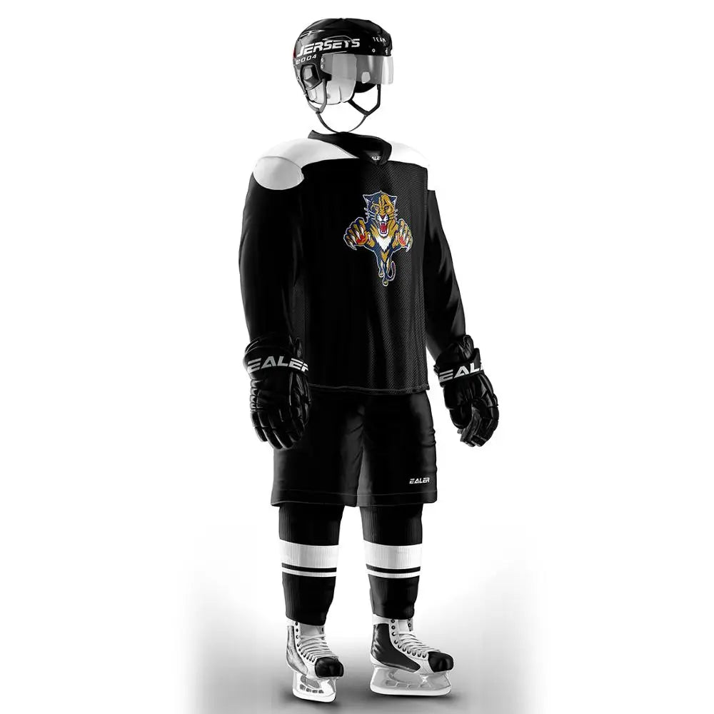 Panther Graphic Long Sleeve Jersey For Sports Outfits