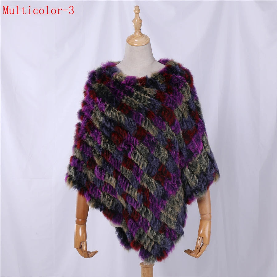 Textured Pointed Hem Poncho for Layering over Outfits