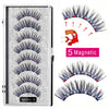 4 pairs 5 Magnet Magnetic False Eyelashes 3D Lasting Magnetic Eyelashes Natural Artificial Mink lashes Faux Cils Magnetique