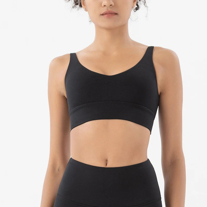 Women's Scoop Neck Racerback Sports Bra
