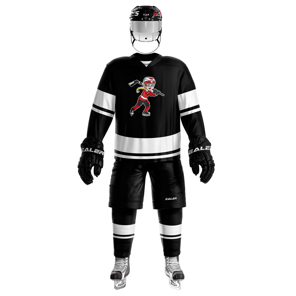 Plain Hockey Practice Long Sleeve Jersey For Sports Outfits