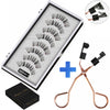4 pairs 5 Magnet Magnetic False Eyelashes 3D Lasting Magnetic Eyelashes Natural Artificial Mink lashes Faux Cils Magnetique