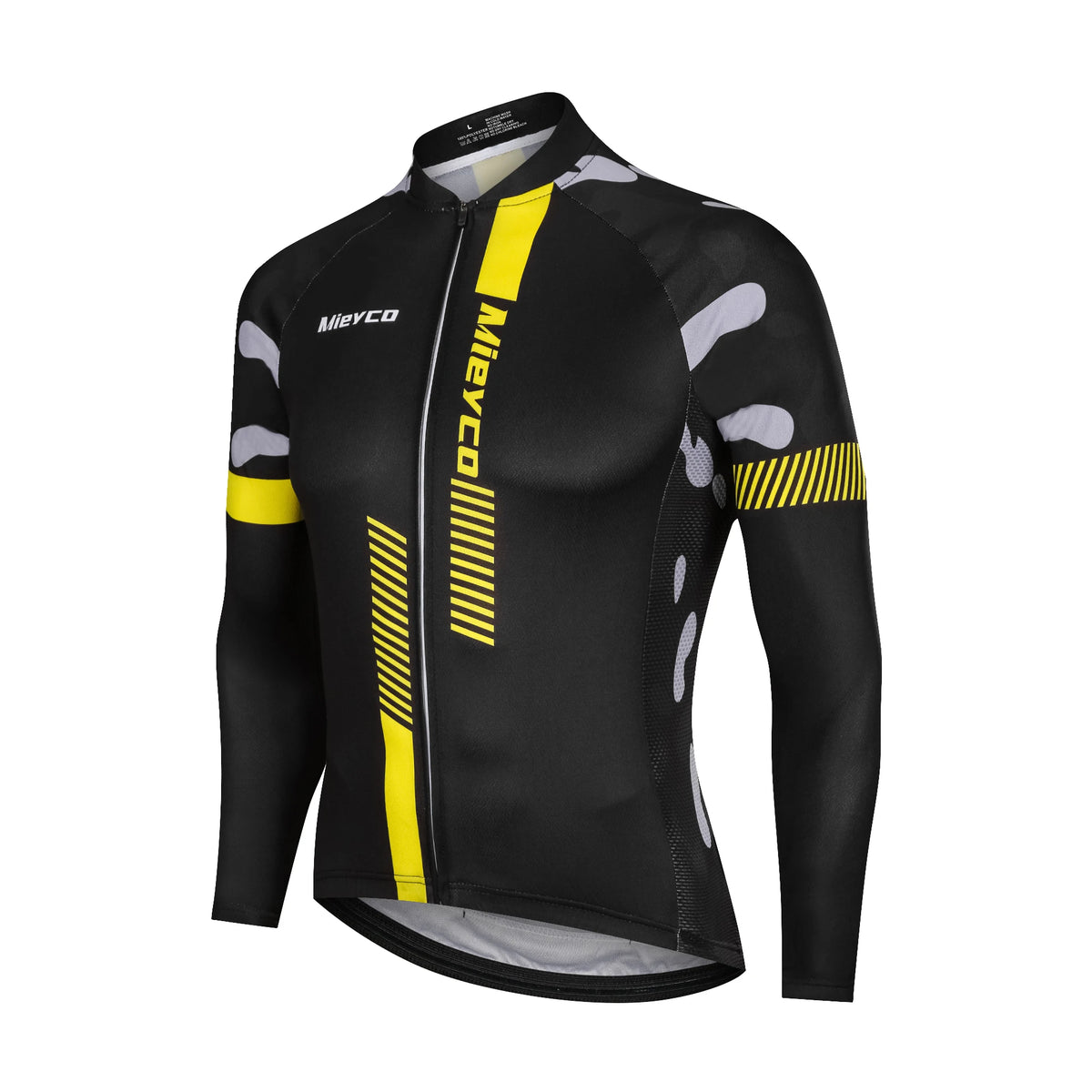 Mens Cycling Jersey Long Sleeve High Elastic for Spring Autumn Bike Riding and Outdoor Sports