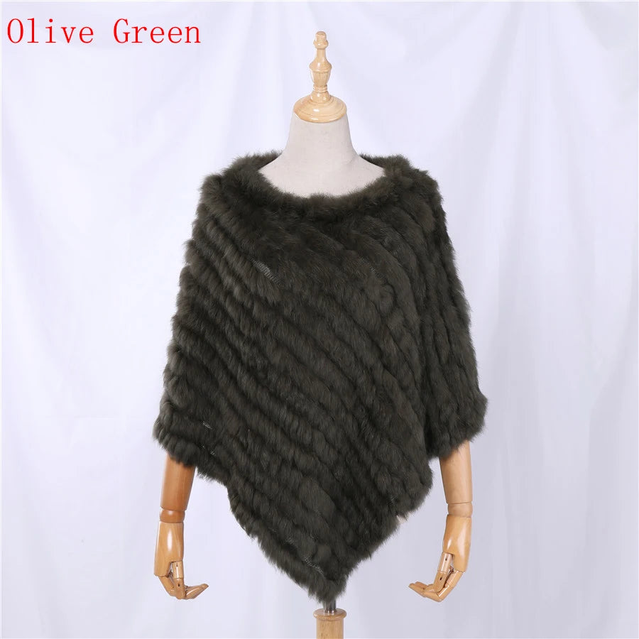 Textured Pointed Hem Poncho for Layering over Outfits