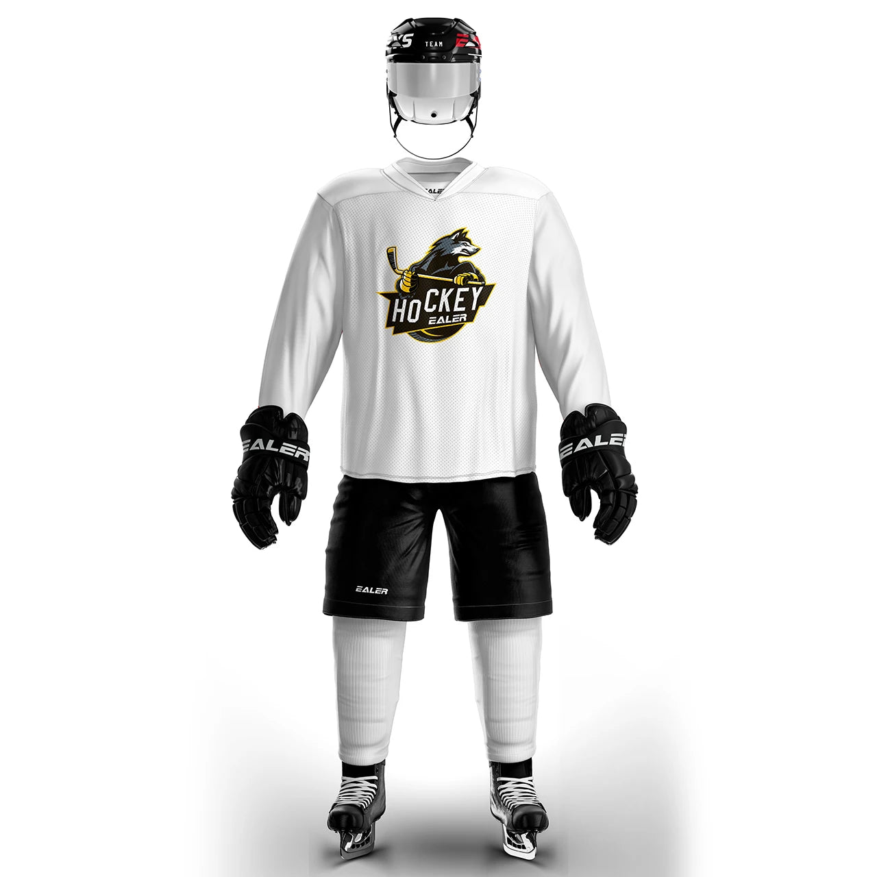 H80 series high-quality light and thin breathable white personalized ice hockey practice jersey & large street shirt-all sizes