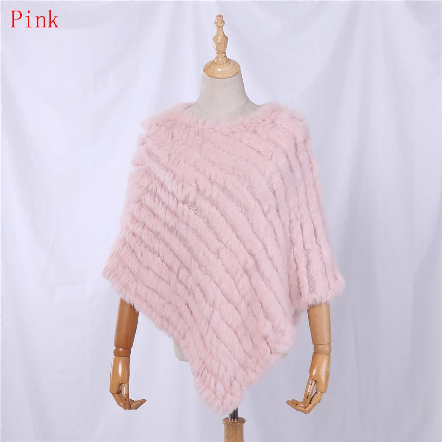 Textured Pointed Hem Poncho for Layering over Outfits