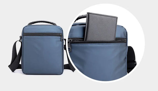 Man Classic Messenger Bag Men's Multifunction Shoulder Sling Pack Nylon Business Crossbody Flap Male Simple Handbags
