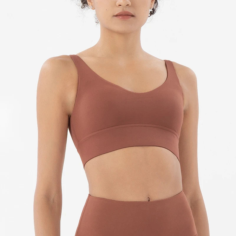 Women's Scoop Neck Racerback Sports Bra