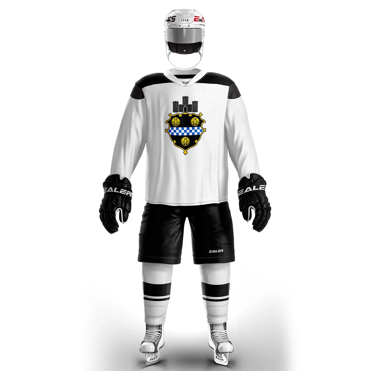 Han Duck high-quality light and thin breathable white personalized ice hockey practice jersey & large street shirt-all sizes