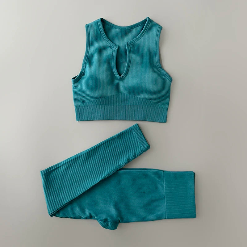 Women's Bra And Variable Bottoms Yoga Set For Workout Outfits