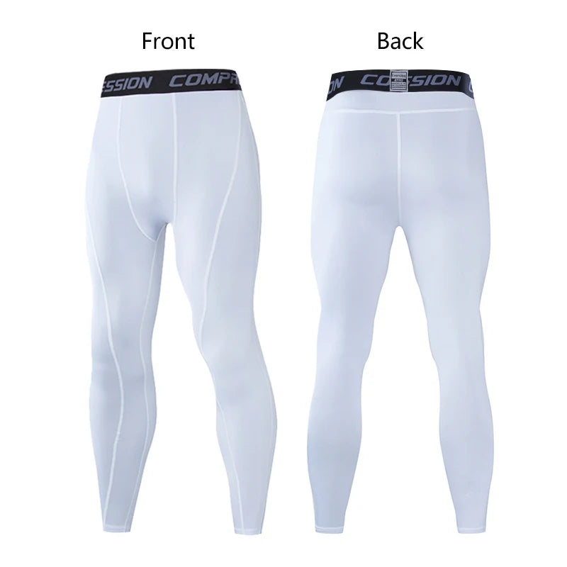 Men's Fitted Training Leggings for Gym and Running