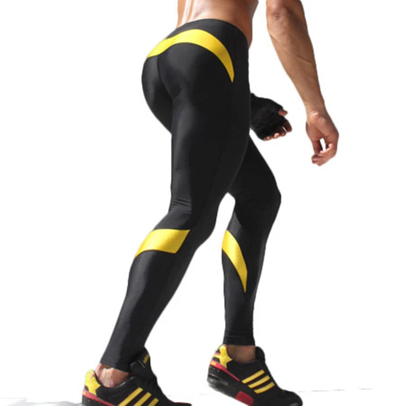 Men's Fitted Training Leggings for Gym and Running