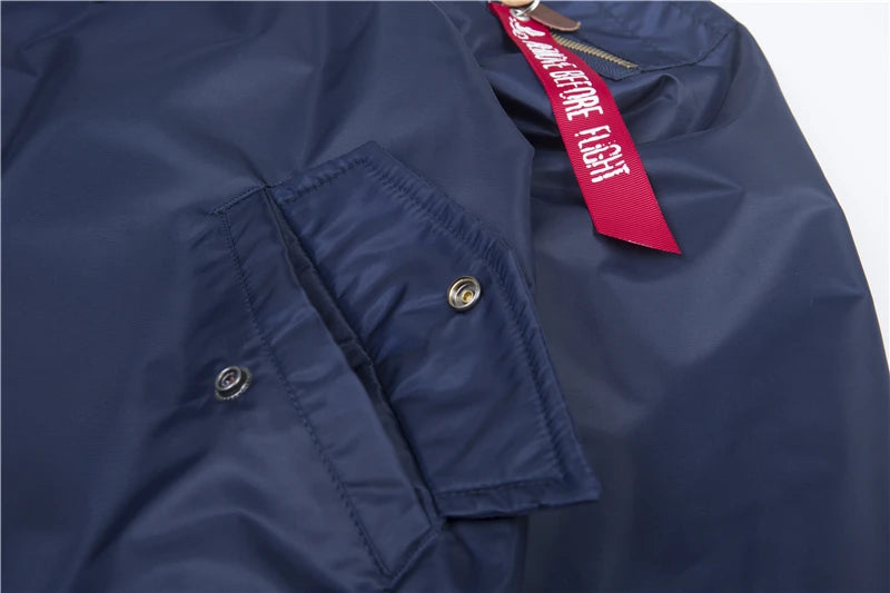 2023 Thin MA-1 hip hop streetwear letterman varsity jacket american college style wholesale baseball bomber flight jacket men