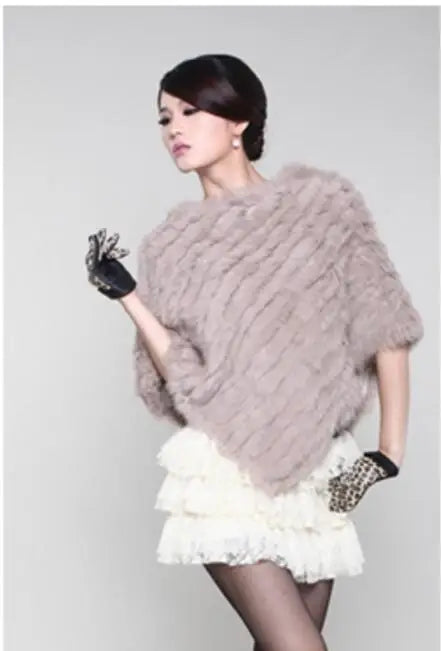 Textured Pointed Hem Poncho for Layering over Outfits