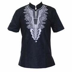 5 Colors African Fashion Men/women Unique Embroidery Design Causal T-shirt Cool Outfit Tops High Quality