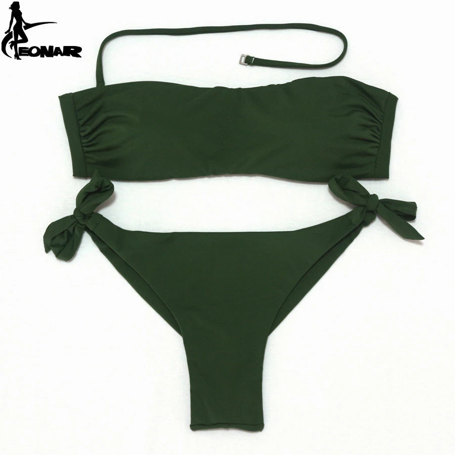 Solid Color Brazilian Bikini