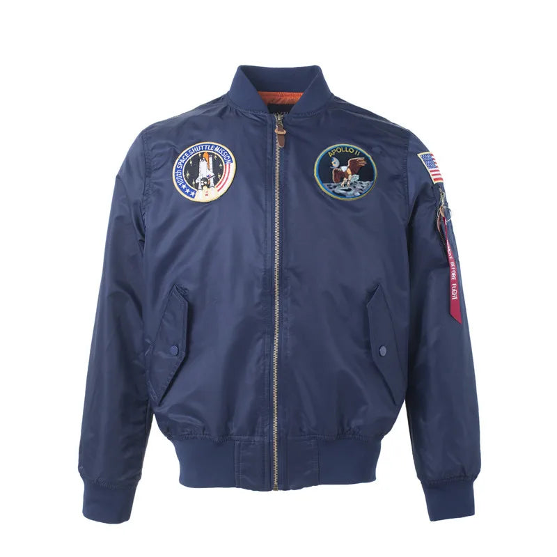 2023 Thin MA-1 hip hop streetwear letterman varsity jacket american college style wholesale baseball bomber flight jacket men