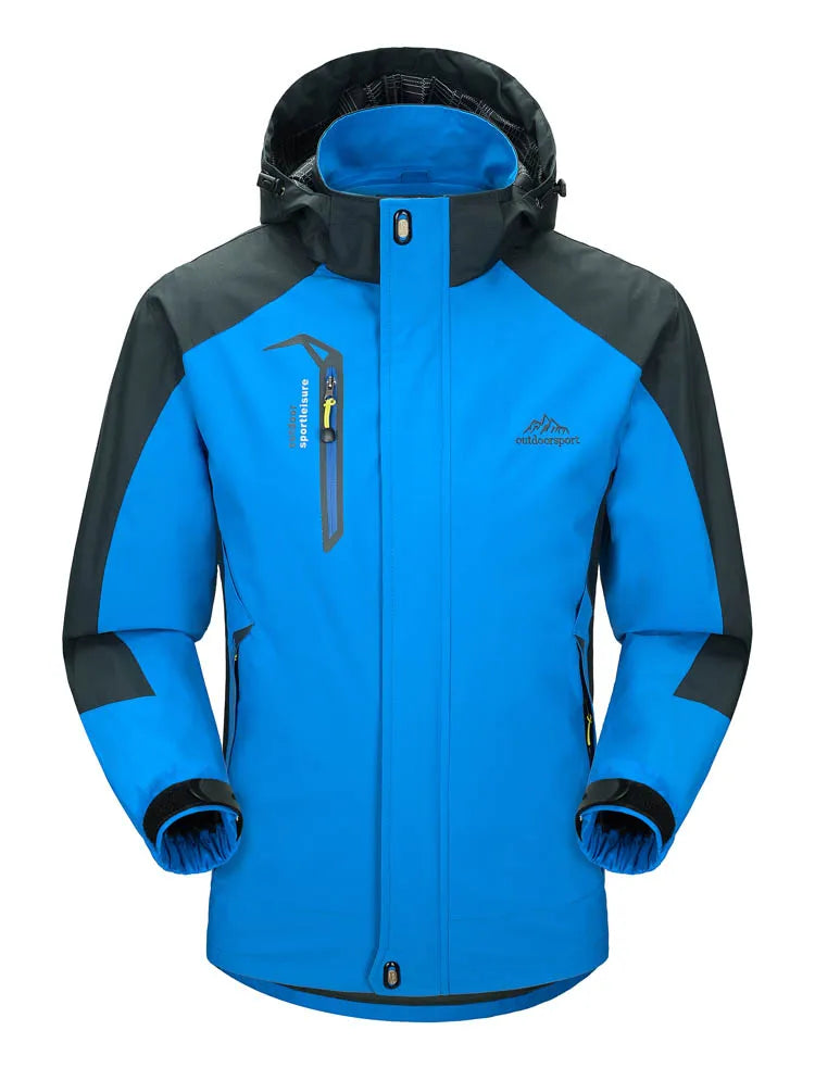 Men's Hooded Contrast Hiking Jacket