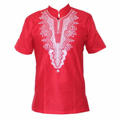 5 Colors African Fashion Men/women Unique Embroidery Design Causal T-shirt Cool Outfit Tops High Quality