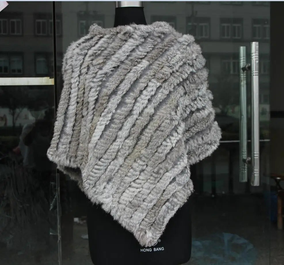 Textured Pointed Hem Poncho for Layering over Outfits