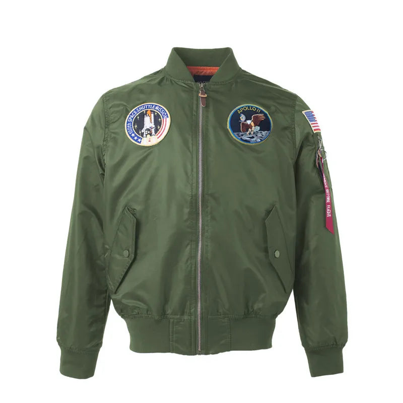 2023 Thin MA-1 hip hop streetwear letterman varsity jacket american college style wholesale baseball bomber flight jacket men