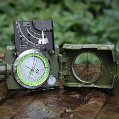 Mulitifunctional Outdoor Survival Military Compass Camping Waterproof Geological Compass Digital Navigation Equipment