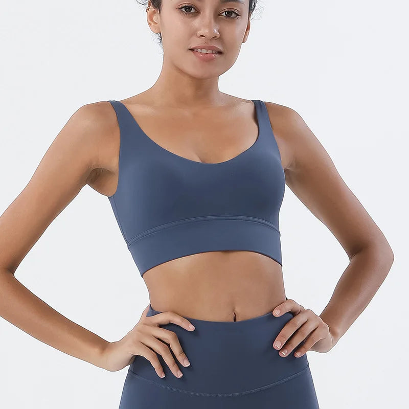 Women's Scoop Neck Racerback Sports Bra