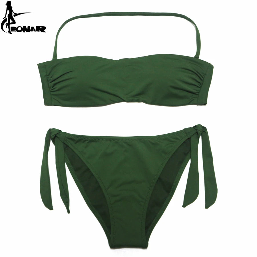 Solid Color Brazilian Bikini