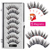 4 pairs 5 Magnet Magnetic False Eyelashes 3D Lasting Magnetic Eyelashes Natural Artificial Mink lashes Faux Cils Magnetique