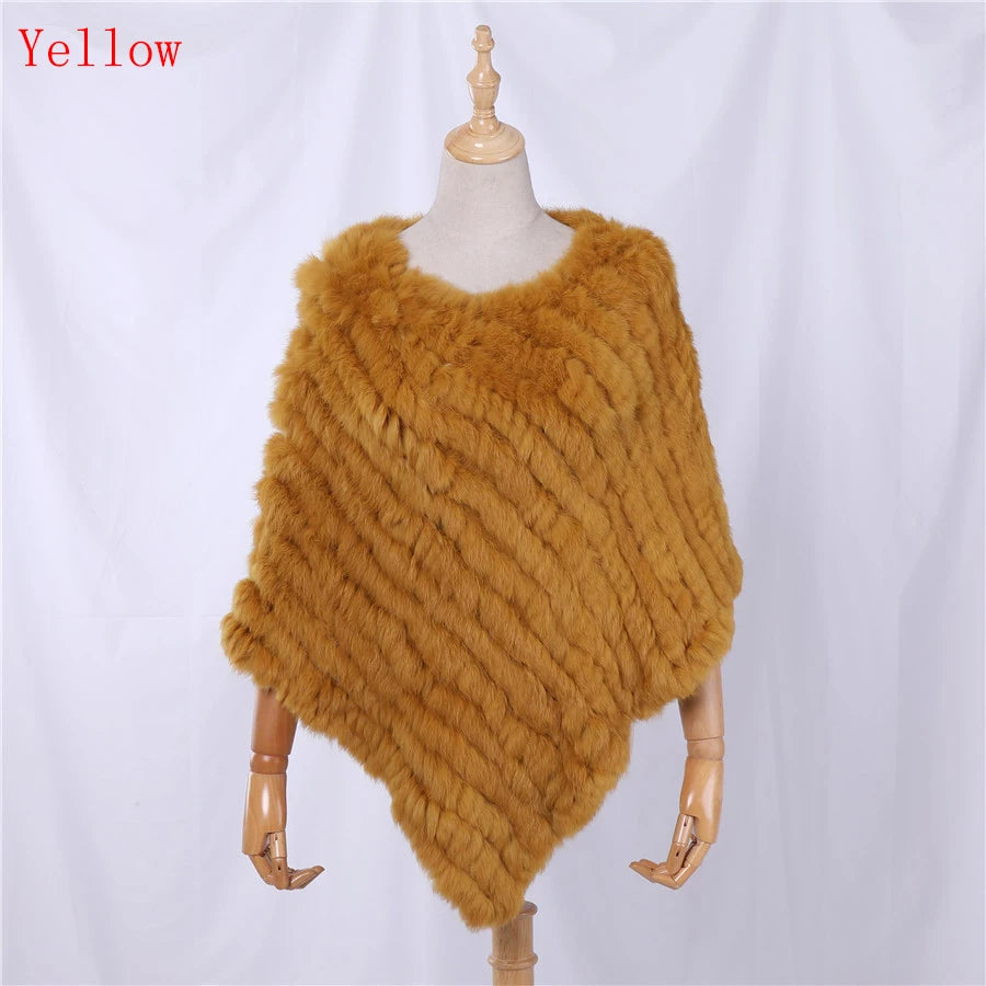 Textured Pointed Hem Poncho for Layering over Outfits